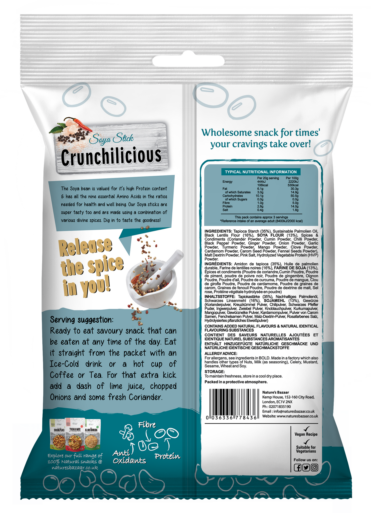 Soya Sticks 10PKTS of 225g & 15PKTS of 60g