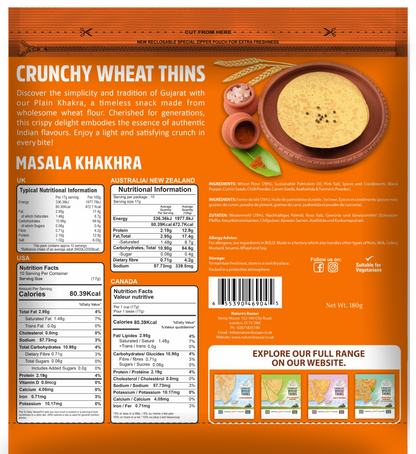 Masala Khakhra 3PKTS of 180g