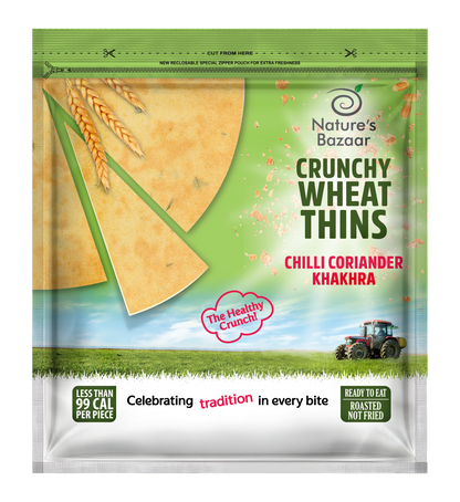 Chilli Coriander Khakhra 3PKTS of 180g