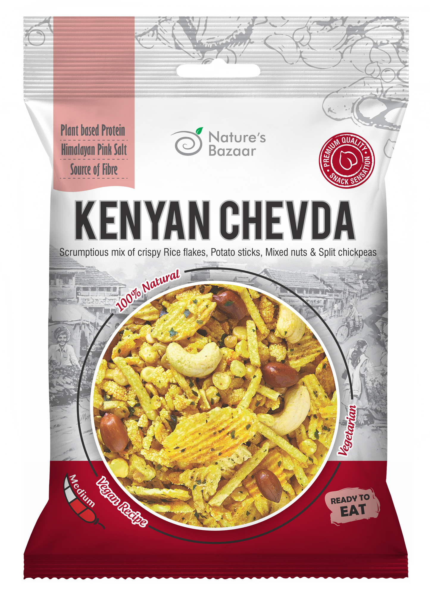Kenyan Chevda 12PKTS of 200g & 15PKTS of 60g