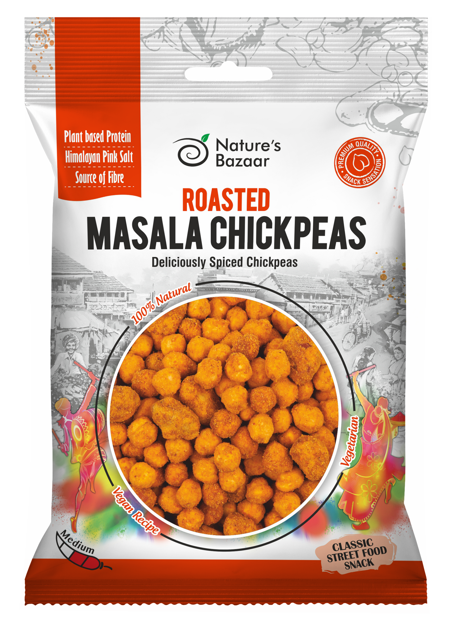 Roasted masala chickpeas