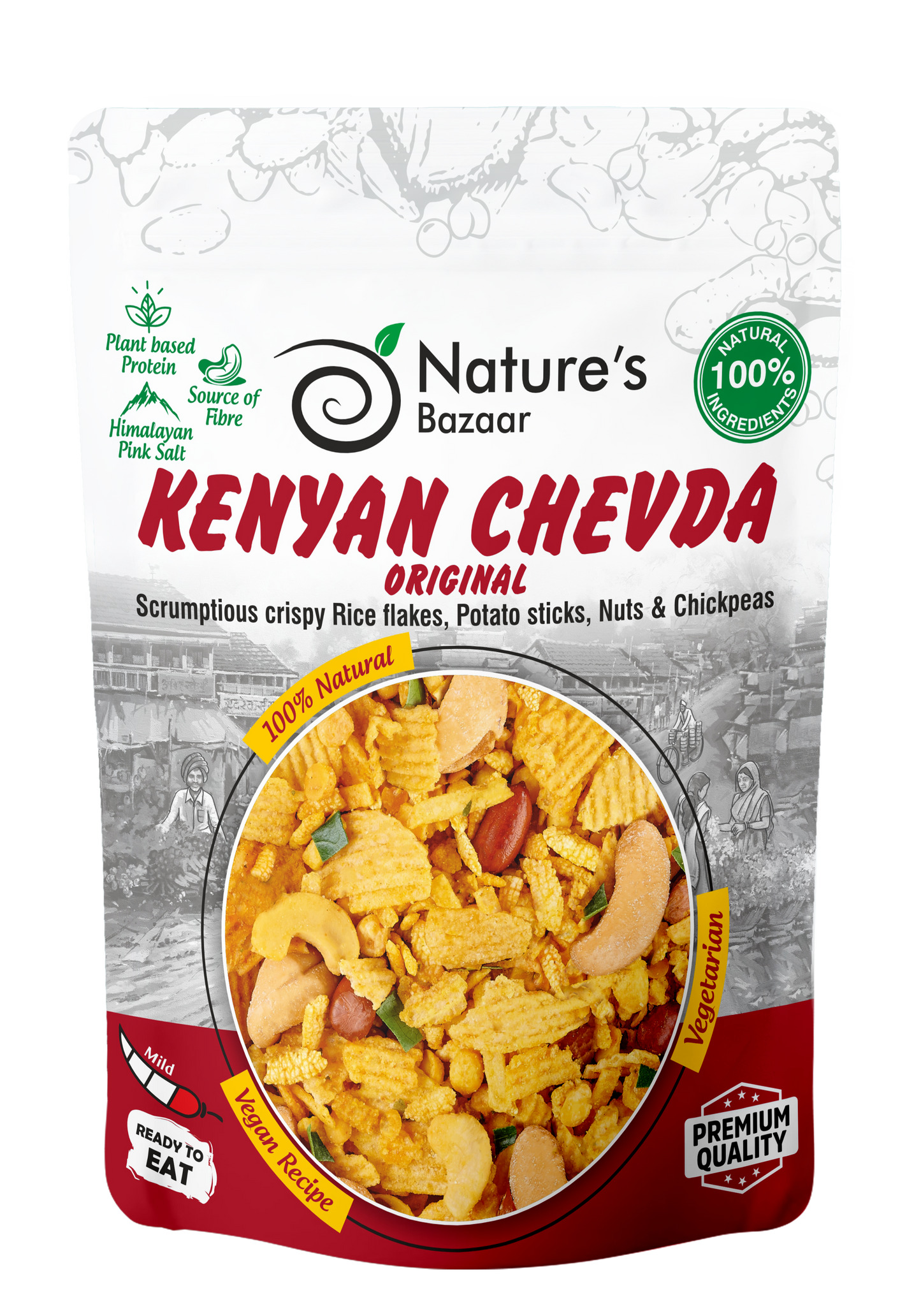Kenyan Chevda 12PKTS of 200g & 15PKTS of 60g