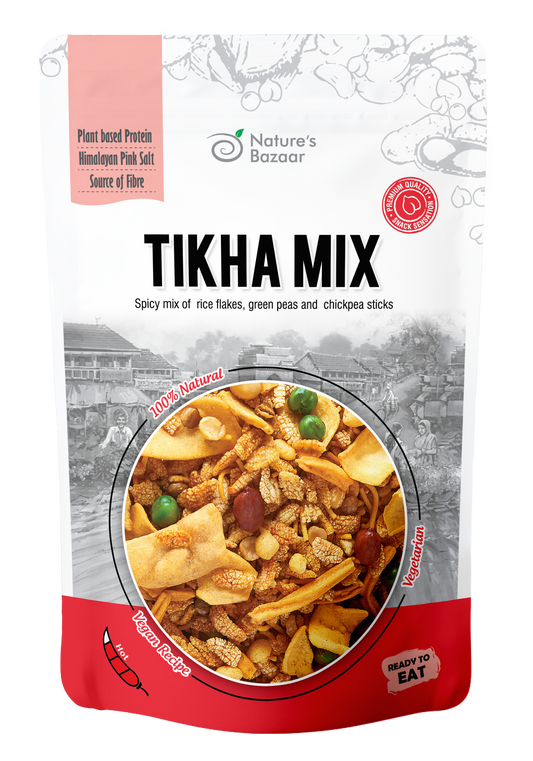 Tikha Mix 225g Bundle + Extra hot Kenyan Chevda 200g + Papdi Gathiya 150g + Soya Sticks 225g Bundle + Hot Spicy Masala Peanuts 225g + Roasted Masala Chickpeas 225g + Tikha Mix 225g + Farari Chevda 225g + Light Chevda 225g Bundle